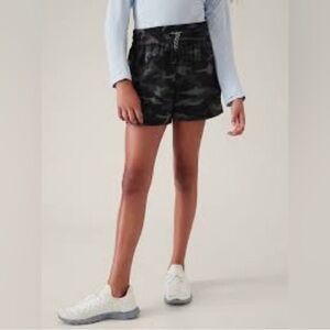 ATHLETA Girl Play More 3 in Short Camo Kids Elastic Waist Athletic sz 12 L